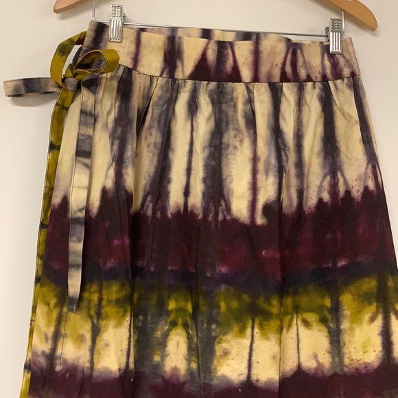 Anthropologie NWOT Heidi Tie-Dye Wrap Skirt Size M - Picture 10 of 11